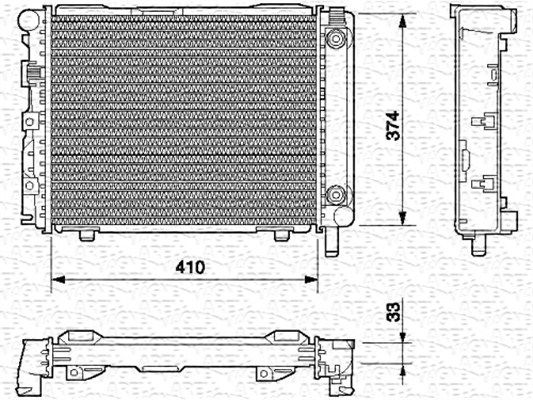 MAGNETI MARELLI Radiators, Motora dzesēšanas sistēma 350213537000